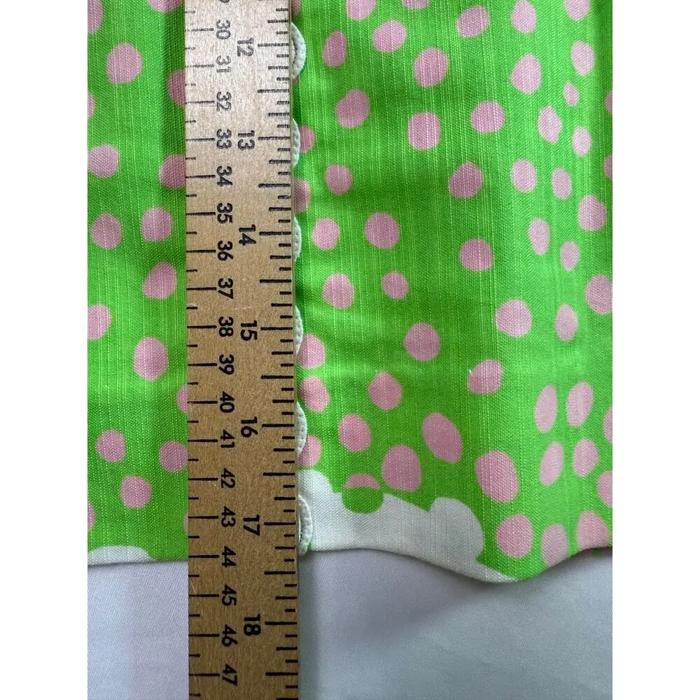 Lilly Pulitzer Originals Pink Green Crab Print Cotton Mini Skirt Coastal Size 2